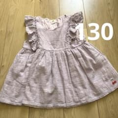 フリル付き薄紫色トップス　130のサムネイル