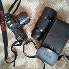 ペンタックス フィルムカメラとシグマ望遠レンズせっとSETのサムネイル