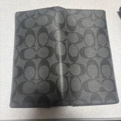 Coach ブラック レザー 長財布のサムネイル