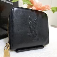 ✨極美品　付属品完備✨サンローラン　二つ折り　カサンドラ　ブラック　リヴゴーシュ ✨極美品 付属品完備✨サンローラン 二つ折り カサンドラ ブラック