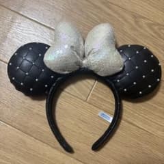 ディズニー ミニー カチューシャ ブラック パール キルティングのサムネイル