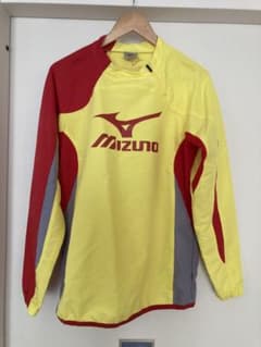 希少　Mizuno 長袖ピステ M イエロー/レッドのサムネイル