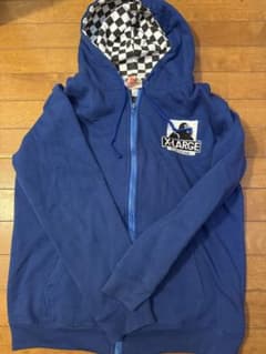 X-LARGE ジップアップパーカー ブルーのサムネイル