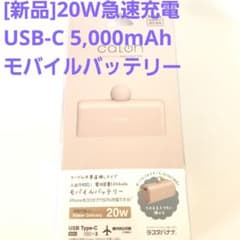 【新品】ラスタバナナ 20Wモバイルバッテリー USB-C 5,000mAhのサムネイル