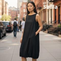 シビラ上品さと可愛らしさを兼ね備えた、バルーンシルエットのロング 