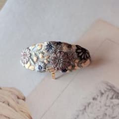 ♥1点物♥　インド刺繍　ポニーフック　ヘアアクセサリーのサムネイル
