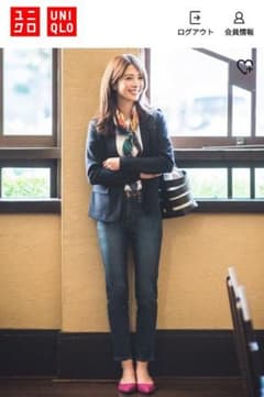 UNIQLO　ハイライズシガレットジーンズ　24インチのサムネイル