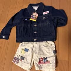 在庫セール3月28日まで100 トーマスデニムジャケット パーソンズハーフパンツ