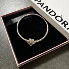 限定非売品】 PANDORA パンドラ フラワーモチーフ ブレスレット 17 