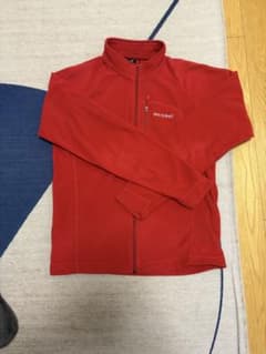 【美品】mont-bell モンベル フリース ジャケット レッド メンズ Sのサムネイル