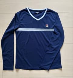 FILA テニスウェア 長袖シャツ ネイビー Mサイズのサムネイル