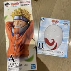 이치 반 복권 NARUTO 파도의 국편 A상 피규어 D상 흰색의 면 세트(덤 첨부)