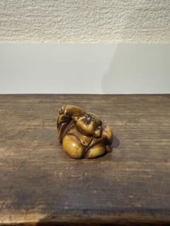 根付　大黒様　七福神　在名　銘正之 象　牙　江戸 根付 大黒様 七福神 在名 銘正之 象 牙 江戸 根付大黒様七福神在