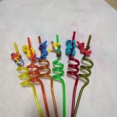 セサミストリートキャラクター ストロー 6本セットのサムネイル