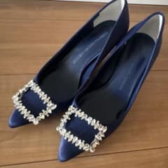 TSURU by mariko oikawa ネイビーハイヒール 35のサムネイル