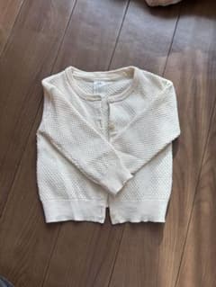 H&M アイボリー ニットカーディガン　70のサムネイル