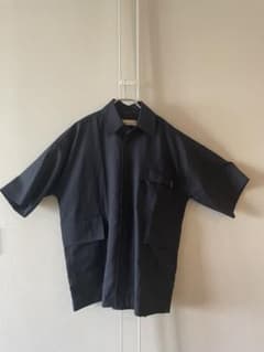 Marniオーバーサイズ半袖シャツ【ネイビー】【L/44】 - メルカリ