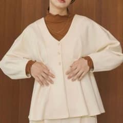 OLUN コクーンペプラムカーディガン きりまる - メルカリ