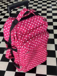 美品]markdown大容量 キャリーバック水玉柄 ピンク 機内持ち込みサイズ