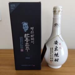 安東　焼酎　韓国の焼酎45% 未開栓】安東焼酎 400ml 45度 米焼酎 - メルカリ