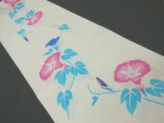 K未仕立て品 ブランド新品反物 浴衣 綿 朝顔 白系□N80428-23 - メルカリ