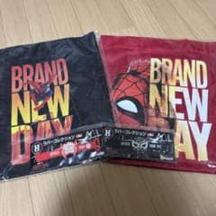 スパイダーマン　ハッピーくじ　 D賞メッシュトートバッグ2種セット　H賞おまけ付のサムネイル
