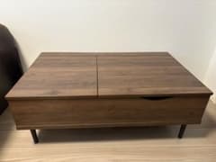 ニトリ 昇降センターテーブル リフティ100 ミドルブラウン - メルカリ