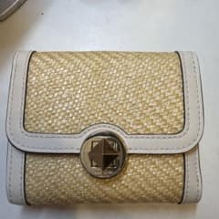kate spade 三つ折り財布 ストロー調 ホワイトのサムネイル