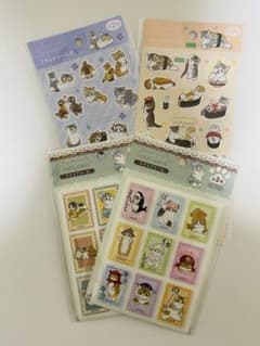 【大人気・即完売品】mofusand フラットシール スクエアシール 4種セットのサムネイル