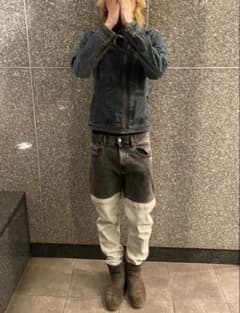 DIESEL コーティング バイカラー切り替えデニム W28 archive - メルカリ