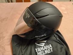 【XXL】YS-20　ヤマハ バイクヘルメット ジェット（ラバートーンブラック）のサムネイル