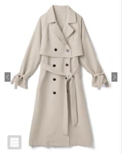 【新品未使用】3WAY トレンチコート＆ショートジャケット ジレ ベージュ