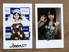 裕木まゆ 水鳥文乃 直筆サイン入り チェキ 生写真おまけ - メルカリ