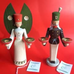 Wolfgang Braun 天使と鉱夫 （小）ナチュラル キャンドルスタンド m56595282823_1.jpg?1762408605