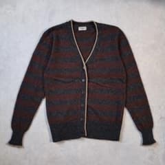HONEYSUCKLE ROSE ニットカーディガン ボーダー М チャコールのサムネイル