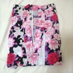 しまむら 浴衣 単品 花柄 ピンク ホワイトのサムネイル