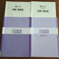 非売品　小6 算数 バックアップテキスト　問題集と 解答解説集 小6 算数 バックアップ テキストと解答集 - メルカリ