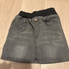 グレー デニムスカート