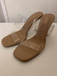 ZARA クリアサンダル ミュール パンプスのサムネイル