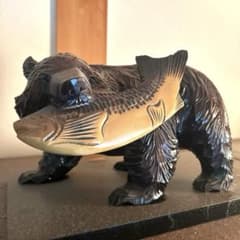 木彫り 熊 北海道 工芸品 - メルカリ