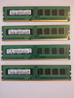 デスクトップのメモリー DDR3 PC3 10600U 2GB 4枚セットのサムネイル