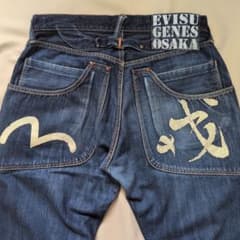 EVISU エヴィス W34 白カモメ 赤耳 シンチバック セルビッジ ヤマネのサムネイル