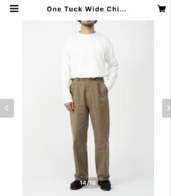 OVY One Tuck Wide Chino Pants (khaki) - メルカリ