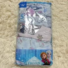 Frozen-themed underwear/panties, 5-pack, size 130, 100% cotton.