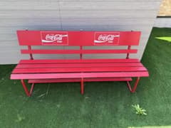 Coca-Cola アウトドアベンチ レッド当時物 - メルカリ