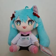 初音ミク　オリジナルぬいぐるみ　猫耳Tシャツver.