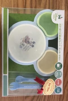 「新品未使用」錦化成 ベビー食器 離乳食パレット ミッキーマウスのサムネイル