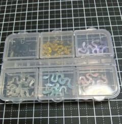 ネイルパーツ レジン用 スネーク 6色セットのサムネイル