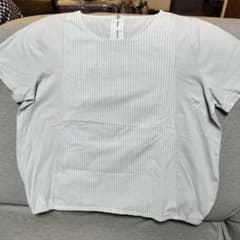 グレー ストライプ 半袖Tシャツのサムネイル