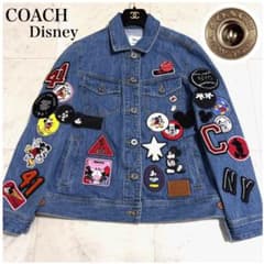 激レア COACH ディズニー コラボ ミッキー パッチ デニム
